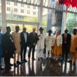 Officials of the Nigerian Embassy in Washington DC after a roundtable meeting on deepening the relations between Nigeria and the United States through legislative collaboration. Held in 2